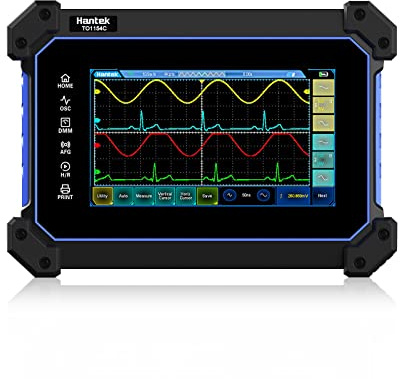 Hantek Tablet Oscilloscope 4 Channel 150MHZ 1GSa/S Touch Screen Oscilloscope + Multimeter 2 in 1 Oscilloscope Type C +8M Large Storage