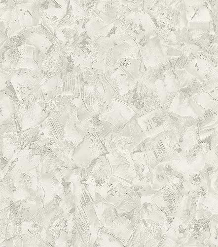 Rasch Tapete 218701 - Hellgraue Papiertapete mit Putzoptik, Betonoptik, Industrial Look - 10,05m x 0,53m