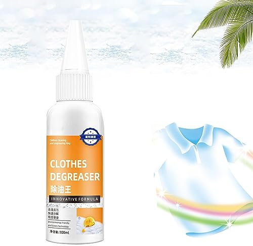Active Enzymes for Clothes Cleaning,2023 New Active Enzyme Laundry Stain Remover,100ml Stubborn Stains Cleaner,Oil Stain Remover for Clothes,Bio-Enzyme Degreasing Agent Laundry Detergent (1Pcs)