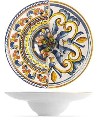 H&H Set 6 Piatti Pasta Positano Cm 29,5