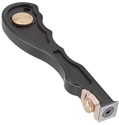 MOUMOUTEN Aluminum Alloy Wood Carbide Insert Scraper, 4-Sized Replacement Blades, Ergonomic Handle with Rubber Grip