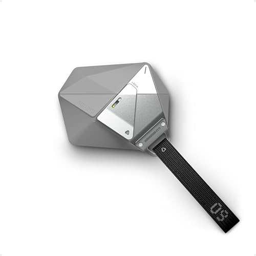 Aulumu A09 Geometric Hülle für AirPods Pro Case [2. / 1. Generation] Verschluss | Schutzhülle Nylon-Schnalle | Legierungs-Panzerung | für Apple AirPods Pro (2023/2022/2019) - Grau