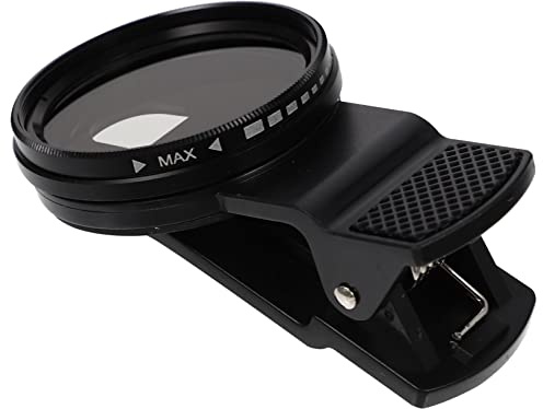 jojofuny Telefon Objektivfilter Nd2-400 Einstellbar 37mm Für Smartphone Kamera Mit Clip Tasche Und Schutzdeckel Tragbarer Fotografie Filter Für Handy Zubehör