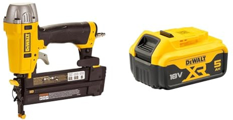 Dewalt DPN1850-XJ DPN1850 compressed air nailer oil-free maintenance-free 18G 15-55mm with case, yellow, m Battery
