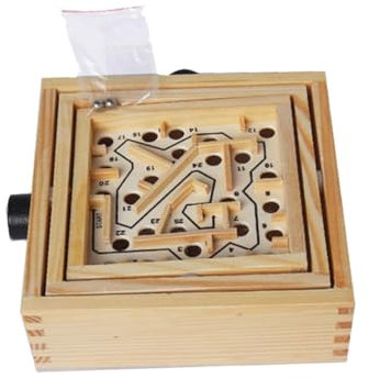 MOLUCKFU Holzkugeln Für Schreibtisch-Labyrinth Einfaches Denkspielzeug Lernspielzeug Für Kinder