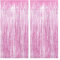 atnayo 4 Pcs Pink Tinsel Glitter Curtains 39.37inx78.74in, Foil Streamers Curtain for Door Birthday Party Backdrop