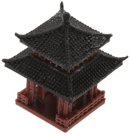 Toyvian Statua Del Padiglione Cinese Piccolo Padiglione Decorazione Paesaggio Per Acquario e Tavolo
