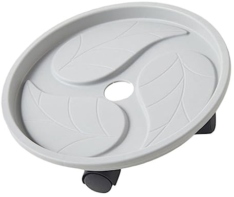 UKCOCO Palet de Plástico Engrosado para Maceta Móvil Soporte para Macetas Ruedas para Jardinera Rodante Casa y Jardín de Palé Jardinera Rodante