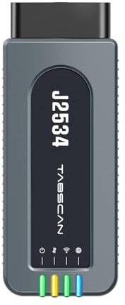 Tabscan Dispositivo de paso J2534 apto para diagnóstico y programación de vehículos Ford, herramienta de reprogramación J2534 VCI compatible con D-PDU/CAN-FD/DoIP para codificación y programación ECU