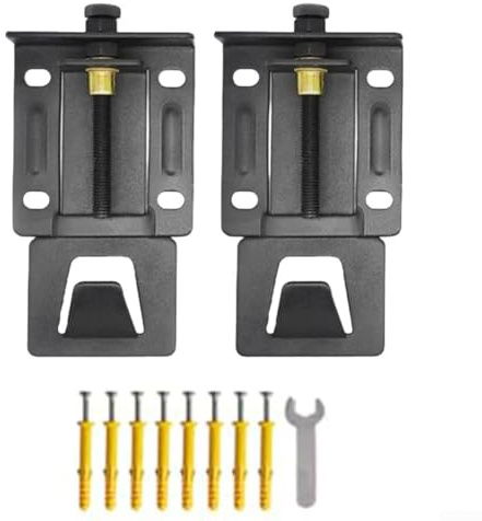 Zilimontt Set di 2 ganci regolabili per sollevamento cappa con acciaio laminato a freddo per un forte supporto e regolazione dell'altezza in cucina (versione standard)