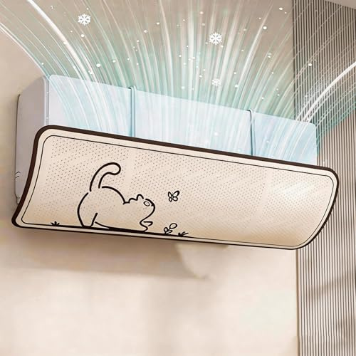 Air Conditioning Wind Deflector, Extendable, Honeycomb Air Outlet, No Direct Cold/Hot Air, Adjustable Angle