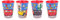 Theonoi 4 vasos infantiles de 260 ml/a elegir: vasos de Cars de cristal de plástico sin BPA – Regalo para niños (Cars 03)