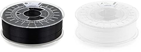 extrudr® PETG ø1.75mm (1.1kg) 'SCHWARZ' - 3D Drucker Filament - Made in Austria - höchste Qualität zum fairen Preis! & PLA NX2 MATT ø1.75mm (1kg) 'WEISS MATT' - 3D Drucker Filament - Made in Austria