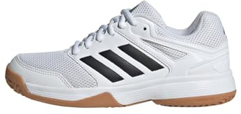 adidas Unisex Kinder Speedcourt Indoor Shoes Kids, Cloud White/Core Black/Gum, 37 1/3 EU
