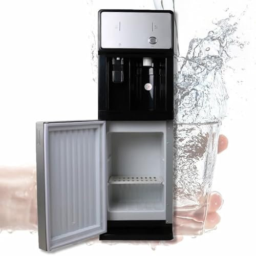 Water Cooler-Freestanding Mains Fed Unit Loading Water Dispenser，Hot & Cold Freestanding Water Cooler 3 In 1 Water Cooler Dispenser For Instant Hydration For Home Office School