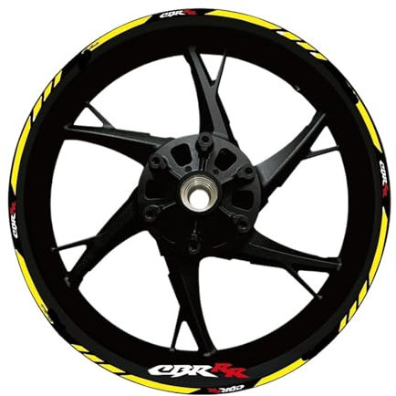 Moto Llantas Para HRC CBR650R Para Cbr 600 Para Rr CBR 600 Para F4 Para F4i CBR1000RR 250r Adhesivo Reflectante Rueda Tiras Llanta Cinta Adhesiva Buje Moto Scooter Pegatinas