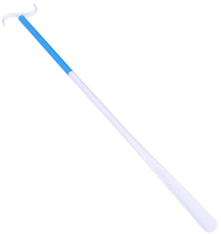 VERDANVERSE Two-in-one Shoe Horn Dressing Pole for Elderly Disabled Pregnant Women Detachable Handicapped Shoe Lifter Convenient Dressing Aid Blue and White