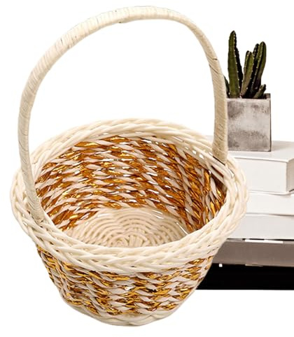 Mini paniers Breated - Chambre en corde de coton - Panier de rangement en corde de coton - Panier de rangement en osier - Panier de lampe miniature - Cordes de coton pour - Panier à lampes