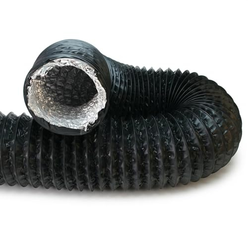 Easy Act Combiconnect Flex-Schlauch Ø 200 mm, Länge 5 m, flexibler mehrschichtiger Lüftungsschlauch mit Kunststoffbeschichtung für Klima- und Lüftungsanlagen