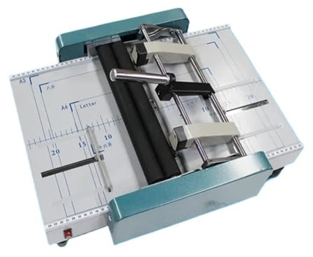 Grapadora eléctrica de la silla de montar de la máquina de encuadernación de Broshure del folleto del folleto y máquina plegable de papel 2 en 1 tamaño máximo A3