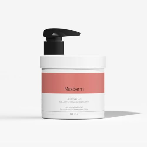 MASDERM - XL-format anti-celluliter lipoventosgel lipomas 500 ml med koffein och guarana synlig förbättring av celluliter och hudstruktur