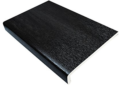 200mm Black Ash UPVC Window Board/Cill Cover 1.25m Long 9mm Thick Plastic Window Sill Capping