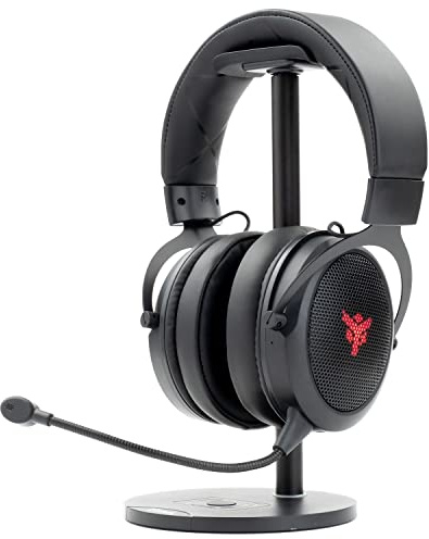 Itek - Cuffie Gaming H500WB - Cuffie Gaming con Microfono Removibile. Cuffie da gioco Bluetooth, cancellazione rumore esterno, illuminazione LED. Adatti per PC e console, nero, regolabile.