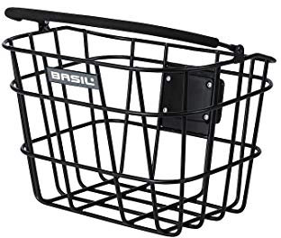 Basil Unisex – Erwachsene Bremen Fahrradkorb, schwarz, 28 x 37 x 26 cm