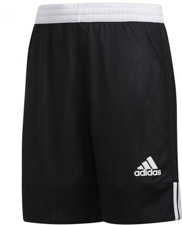 adidas Unisex – Barn 3G Speed Reversible Shorts, Black/White, 9-10 Years
