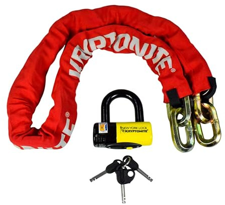 Kryptonite New York Fahgettaboudit Kette 1415 & New York Scheibenschloss (Gewicht 6,9 kg)