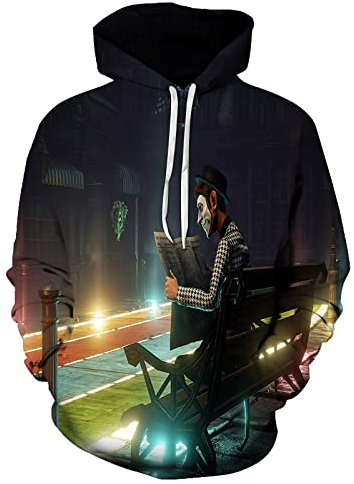 Wyhaoyun Primavera ed Estate Europa e America 3D Stampa Digitale Coppia Felpe con Cappuccio Casual Maglione con Cappuccio Allentato Uniforme da baseball-5XL