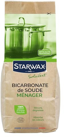 STARWAX SOLUVERT Bicarbonate de soude ménager 1kg