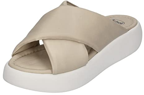 Doctor Scholl Sandalo Bocca Cross, Scarpe ortopediche da donna, grigio chiaro, 40 EU