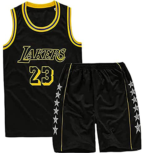 Kids Boys Basketball Kit 2 Piece Sleeveless Basketball Training Jersey and Shorts Set