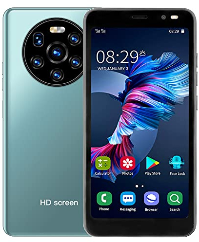 Smartphone ohne Vertrag 3G, Dual SIM Handy Günstig, 5.45 Zoll Full HD Bildschirm, 512MB RAM+4GB ROM, 128GB Erweiterbar, WiFi, BT, FM, GPS [Energieeffizienzklasse A+++] (Grün)