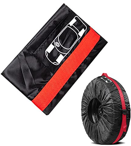 BYNYXI Borsa per pneumatici, 19-23 pollici, robusta copertura per pneumatici Oxford 210D, impermeabile, per auto, SUV, camion