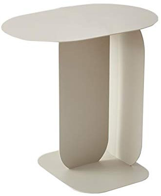 Side Table Kreativer Sofa-Beistelltisch, Endtisch, Buch Storage, Metall wasserdicht Kleiner Couchtisch für Wohnzimmer Schlafzimmer Balkon und Büro, 3 Farben Side Table ( Color : Beige , Size : 17.71*1