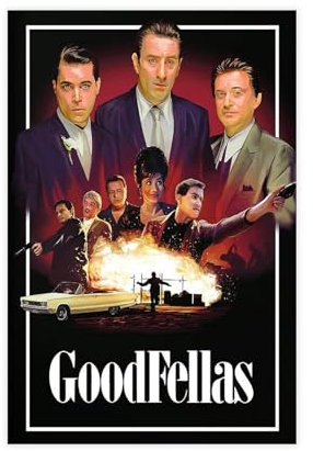 NEDOES Goodfellas Poster auf Leinwand, Schlafzimmer, Dekoration, Sport, Landschaft, Büro, Raumdekoration, Geschenk, ungerahmt, 30 x 45 cm