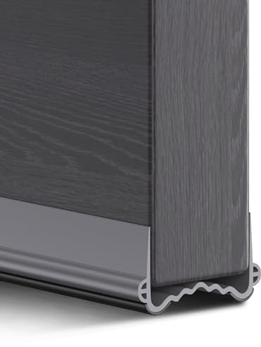 XAOCED Türdichtung Zugluftstopper für Türen 100cm, Schallschutz Türdichtung Unten Selbstklebend, Besser Geeignet für Türen Im Haus (Leicht zu installieren/Fällt Nicht Ab/Wiederverwendbar) (1, Grau)