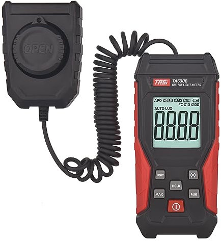 Luxmètre numérique professionnel pour l'ingénierie de l'éclairage - Haute précision - Luxmètre - Photomètre - Intensité lumineuse - Instrument de recherche scientifique - Testeur d'irradiance UV
