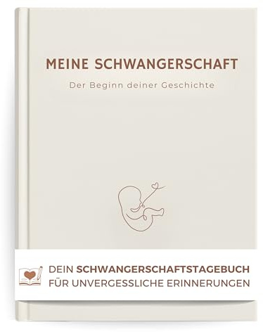 memoriecation Schwangerschaftstagebuch - Dein Schwangerschaftsbuch zum Ausfüllen für unvergessliche Erinnerungen - Tagebuch Schwangerschaft, Meine Schwangerschaft Buch, Geschenk für Schwangere