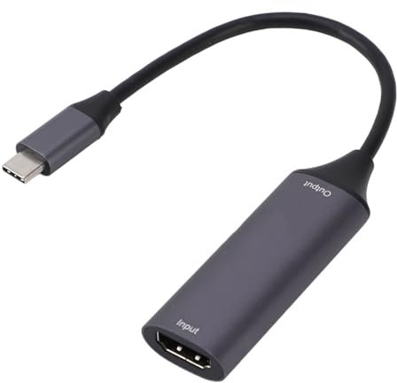Video-Sound-Grabber-Karte mit 4K-HD-Auflösung, Multimedia-Schnittstellen-Karte aus Aluminiumlegierung mit AWG26-Standardkabel, Unterstützt 15 Meter Eingang, für OS X