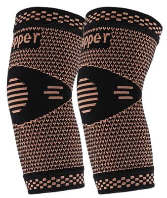 KGDUYC 2 Piezas Codera para hombres/mujeres, coderas de compresión, codo de golfista, codo de tenista, mangas de soporte para protección deportiva y alivio del dolor - Negra