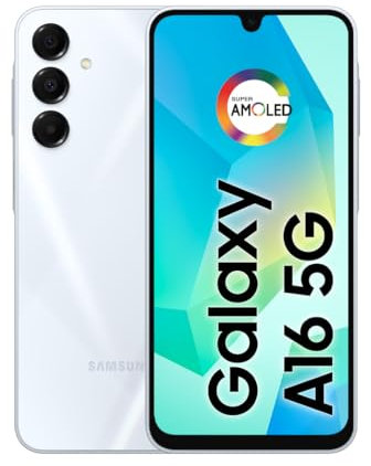 Samsung Galaxy A16 5G, 256 GB + 8 GB RAM, fino a 50 MP fotocamera, schermo da 6,7 pollici, NFC, IP54, batteria da 5000 mAh, colore grigio