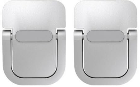 Blmirror 1 Coppia di Mini Gambine Invisibili Mini Sollevatori per Piedini in Alluminio per Laptop, Supporto per Laptop e Radiatore per Tastiera Adatto A Laptop da 12-17 Pollici.