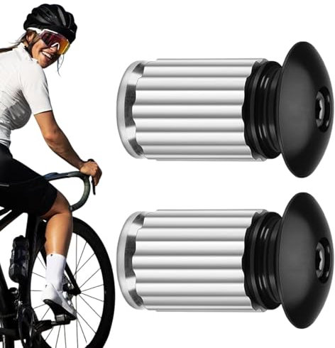 Vitsrisea Lenkerendkappen – Fahrrad-Griff-Endkappen, Lenkerstopfen | 1 Paar Lenker-Abschlusskappen Mit Expansionsstruktur, Rutschfestes Design Für Fahrradlenker, Rennrad, Mountainbike, Sportfahrer