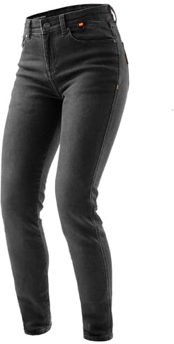REBELHORN Bronco Lady Motorradjeans Damen | Armalith Denim | RE ZRO Stufe 2 Knie, Hüft und Steißbein Protektoren | Slim Fit
