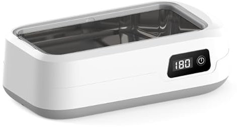 Nettoyeur Ultrasons, 600ML Nettoyeur Ultrasons Lunettes 49000Hz Ultrasonic Cleaner Bac a Ultrason, Nettoyeur Ultrason Bijoux avec 4 Réglages de Temps, pour Montres, Lunettes, Tête de Rasoir