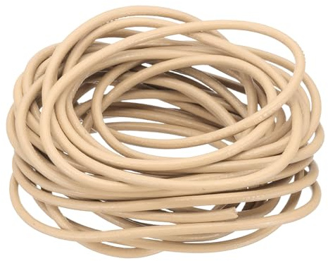 PATIKIL 3 mm x 5.5 Iarde Cordino Cuoio in Pelle, Stringa Rotonda 1 Treccia Cordoncino per Collane Intrecciata Lacci Da Scarpe Bracciale Cordino DIY Artigianato, Beige