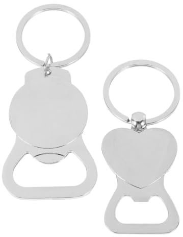 ABOOFAN 2 Pièces Décapsuleur Porte Clés Ouvre Bouteille Plat et Pratique pour Bar Cuisine Voyageur et Amateurs de